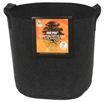 Essential Fabric Pot Black w/ Handles