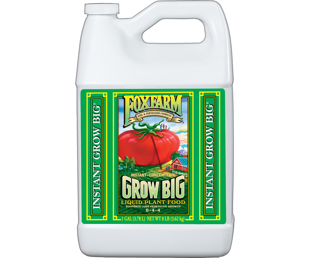 fox farm indoor plant fertilizer FoxFarm Grow Big Liquid Concentrate (1 Gal)