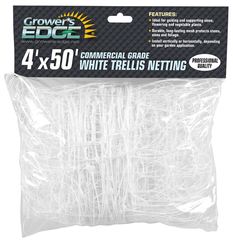 Trellis White Plastic G-Edge