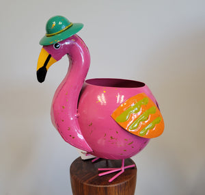 Flower Pot Flamingo