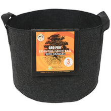 Load image into Gallery viewer, Essential Fabric Pot Black w/ Handles
