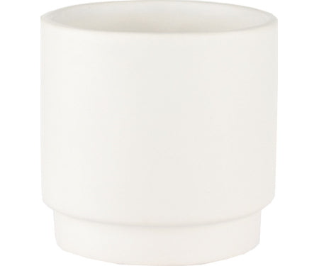 Stepped Planter Matte White