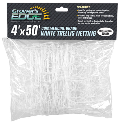 Trellis White Plastic G-Edge