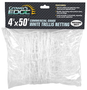 Trellis White Plastic G-Edge
