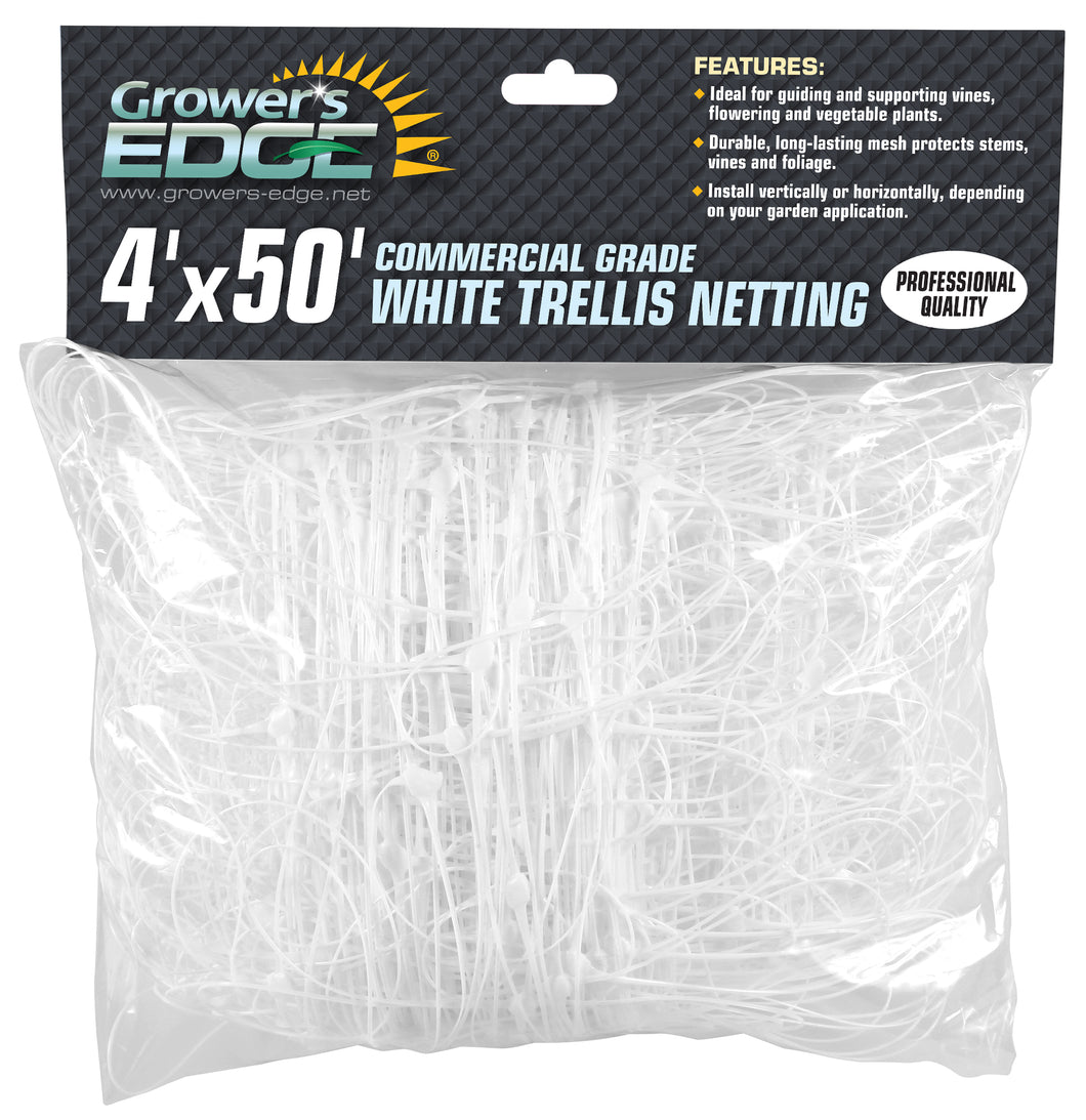 Trellis White Plastic G-Edge